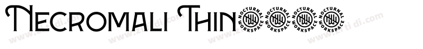 Necromali Thin字体转换